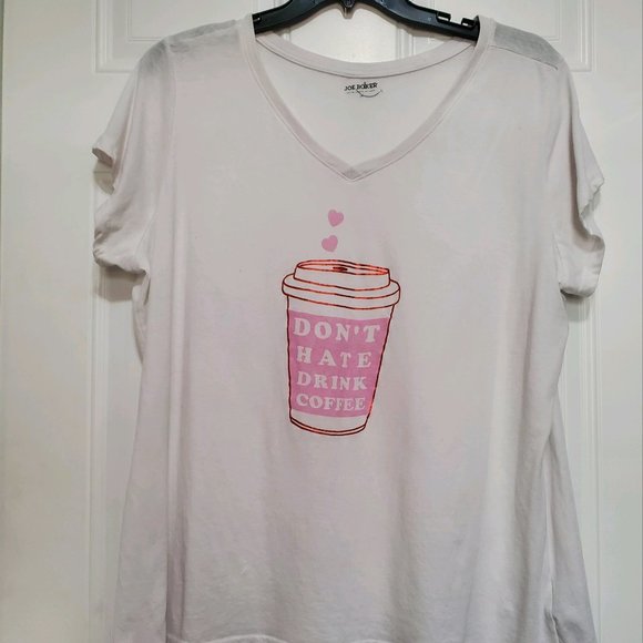 DON'T HATE DRINK COFFEE T-Shirt - Picture 1 of 15